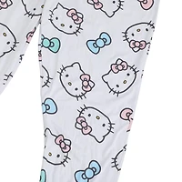 Ensemble de Pyjama Hello Kitty Pour Femmes | Haut à Manches Courtes et Bas de Pyjama Longs à Motifs de Chat - Exclusivité en Ligne