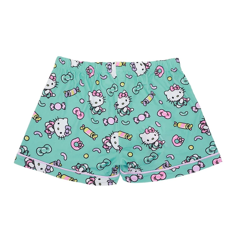 Ensemble de nuit pour femmes, chemise boutonnée et short Hello Kitty - Exclusivité en ligne