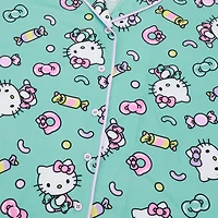 Women's Hello Kitty Button-Up Shirt & Shorts Sleep Set - Online Exclusive