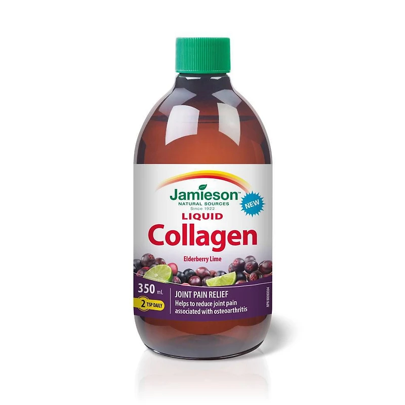 Jamieson Collagène Liquide 1200 mg Saveur de Sureau et Lime