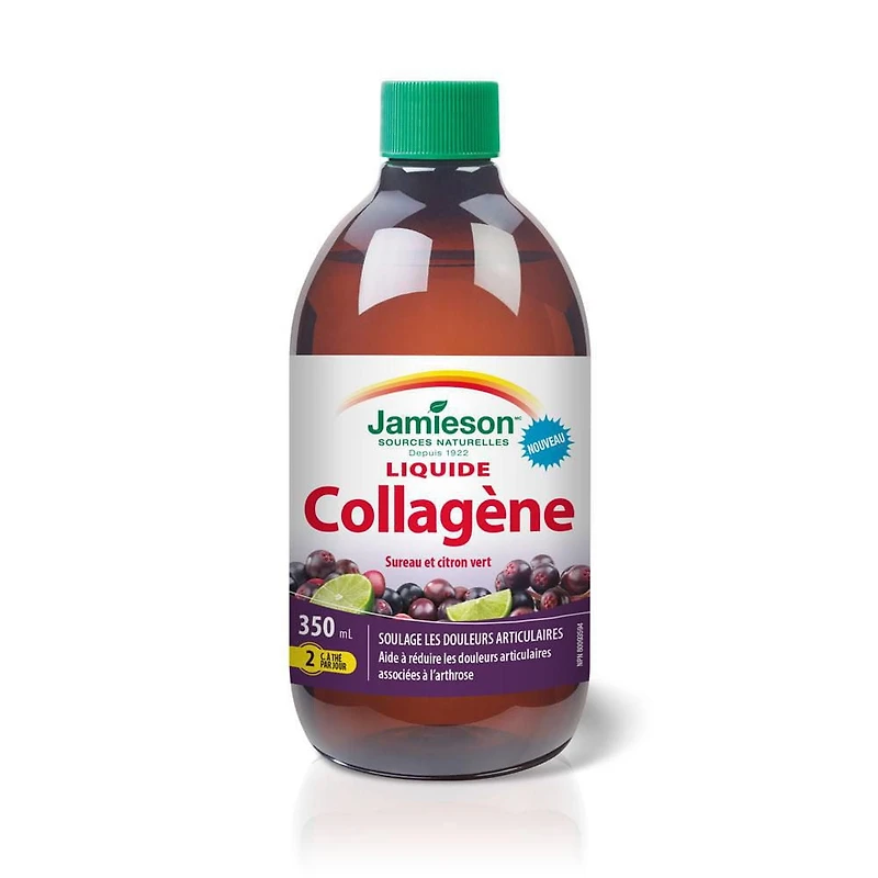 Jamieson Collagène Liquide 1200 mg Saveur de Sureau et Lime