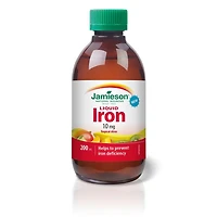 Jamieson liquide fer, 10 mg, agrumex tropicaux, 200 ml
