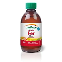 Jamieson liquide fer, 10 mg, agrumex tropicaux, 200 ml