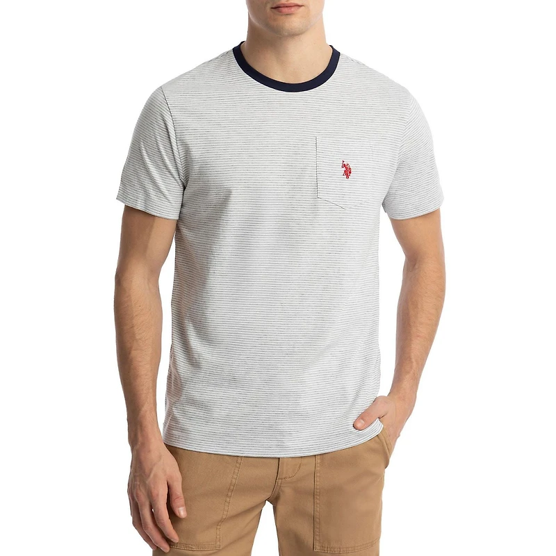 U.S. Polo Assn. Men's Short Sleeve Striped Tee