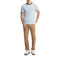 U.S. Polo Assn. T-Shirt Rayé à Manches Courtes Pour Hommes