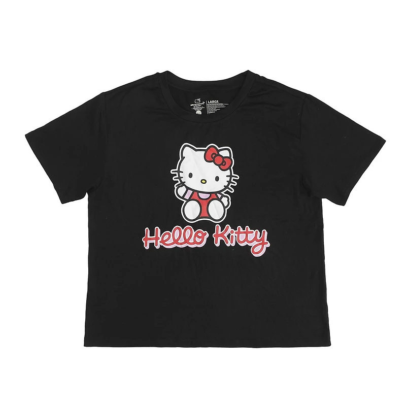 Women's Hello Kitty Pajama Set | Kitty Graphic Short Sleeve Top & Long Leg PJ Bottoms- Online Exclusive