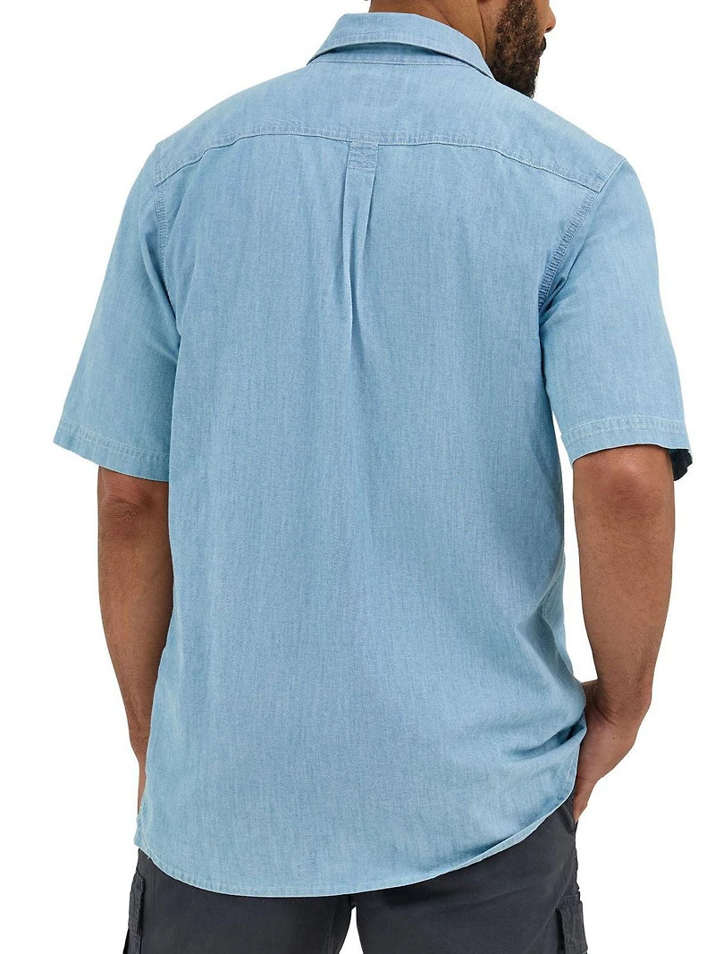 Wrangler Men's Short Sleeve Twill Shirt