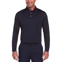 Polo en sergé texturé à manches longues Ben Hogan Performance pour hommes