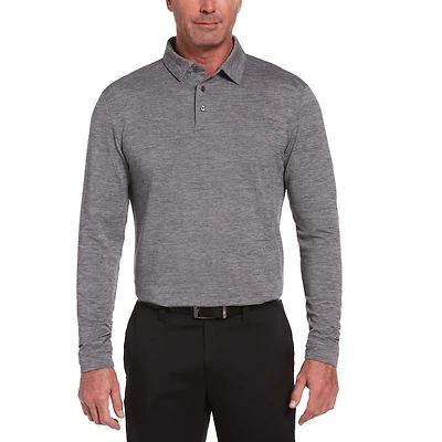 Polo uni à manches longues Ben Hogan Performance pour hommes