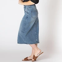 Devoted jupe midi en denim
