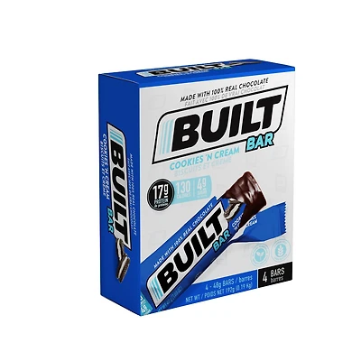 Built Bar Biscuits et Creme, 4/boite