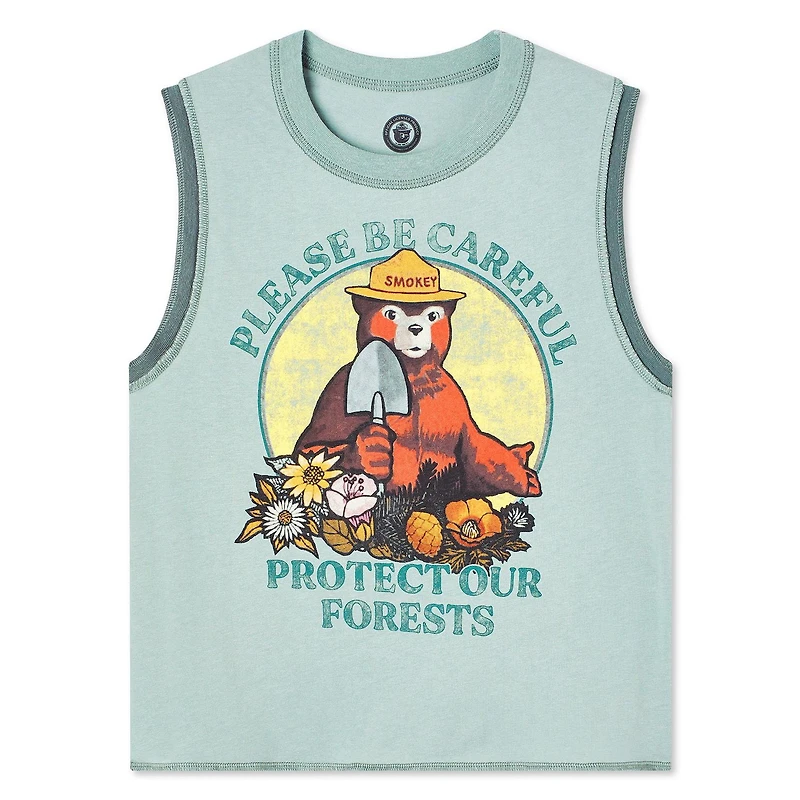 Débardeur graphique Smokey Bear pour femmes
