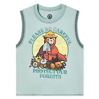 Débardeur graphique Smokey Bear pour femmes