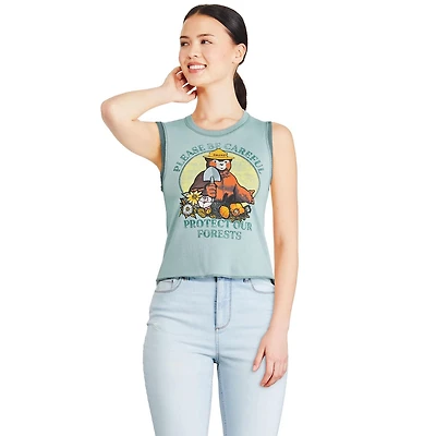 Débardeur graphique Smokey Bear pour femmes
