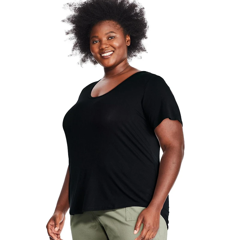 George Women's Plus Drapey Tee