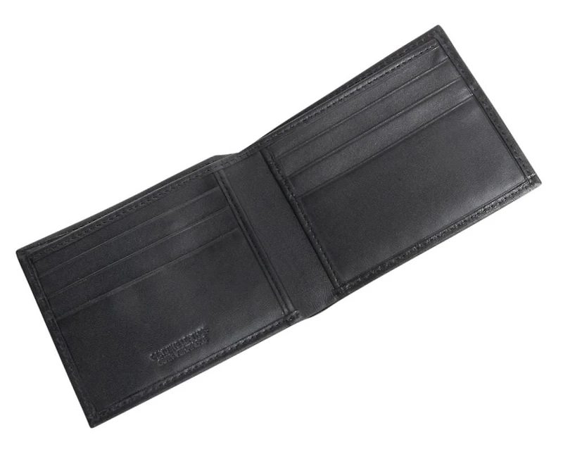 R70 Men's Genuine Slimfold Black Wallet
