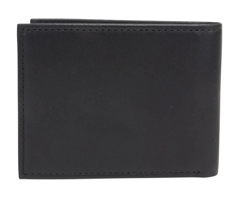 R70 Men's Genuine Slimfold Black Wallet
