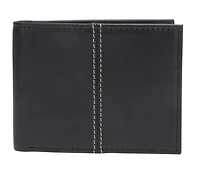 R70 Men's Genuine Slimfold Black Wallet