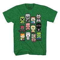 Boys Minecraft Bobble Mobs Roll Call T-Shirt
