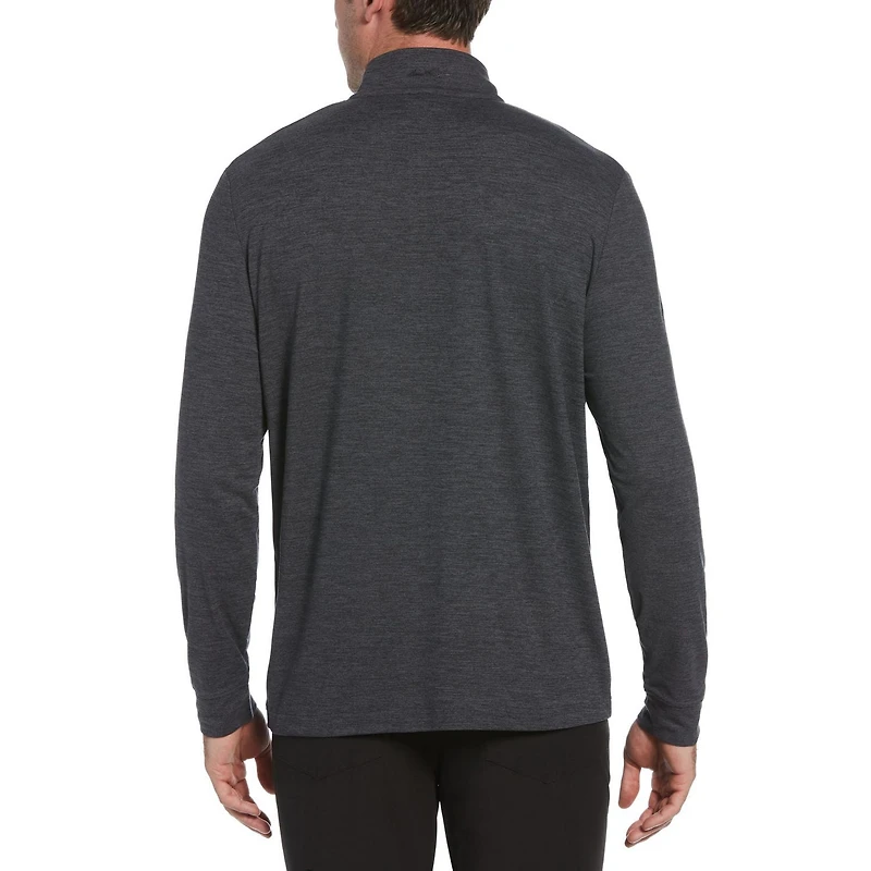 Men's Performance Long Sleeve Stretch Printed 1/4 Zip