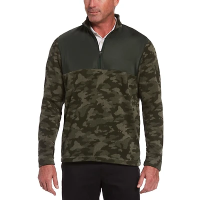 Performance Camoflauge 1/4 Zip à manches longues pour hommes