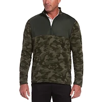 Performance Camoflauge 1/4 Zip à manches longues pour hommes