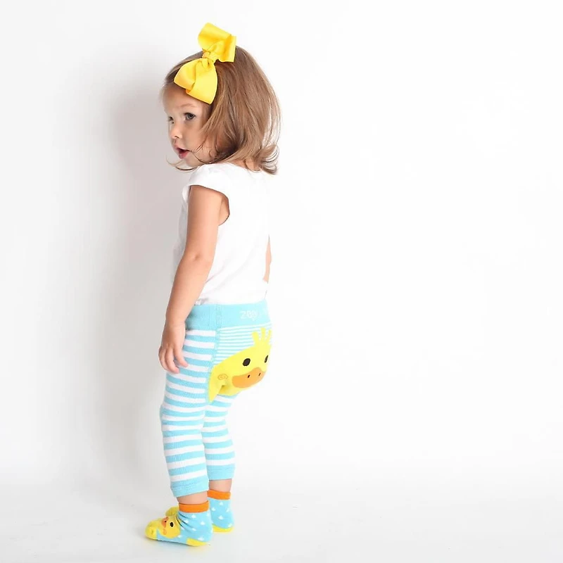 ZOOCCHINI Grip + Easy Baby Toddler Comfort Crawler Legging & Socks Set
