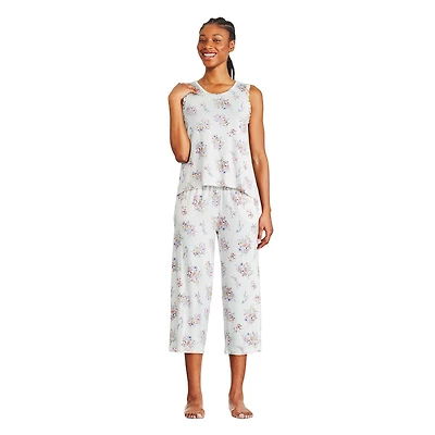 Ensemble 2 pièces avec pantalon capri George pour femmes Tailles TP–TTG