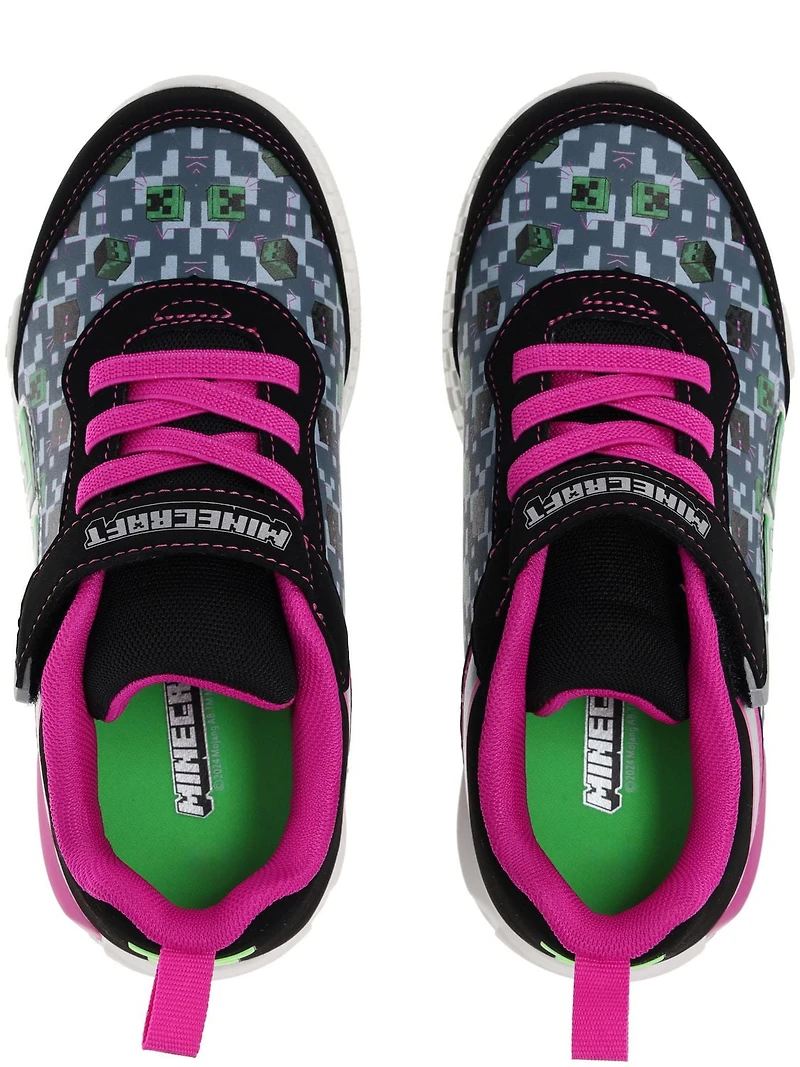 Minecraft Lighted Girls  Athletic Shoes