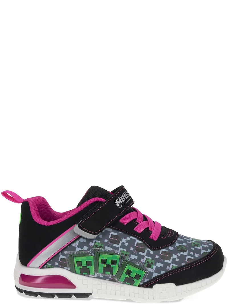 Minecraft Lighted Girls  Athletic Shoes