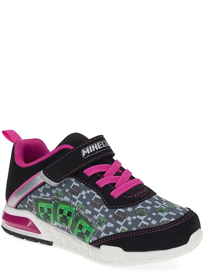Minecraft Lighted Girls  Athletic Shoes