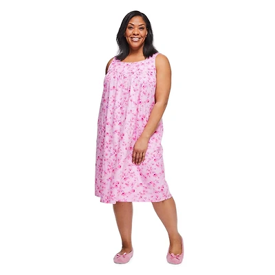 Chemise de nuit sans manches Iyla Plus pour femmes