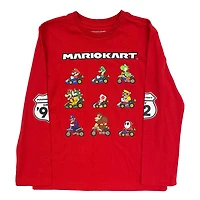 Pull à manches longues Mario Kart Table Lineup pour garçon