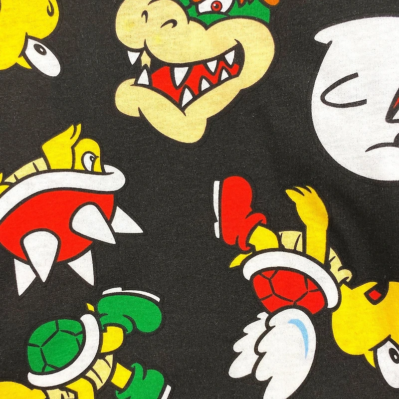 T-shirt à manches courtes Super Mario Bowser et groupe