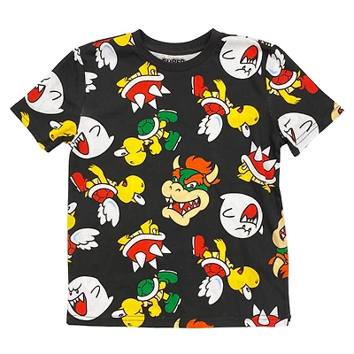 Super Mario Bowser and Group Short Sleeve T-Shirt