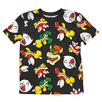 Super Mario Bowser and Group Short Sleeve T-Shirt