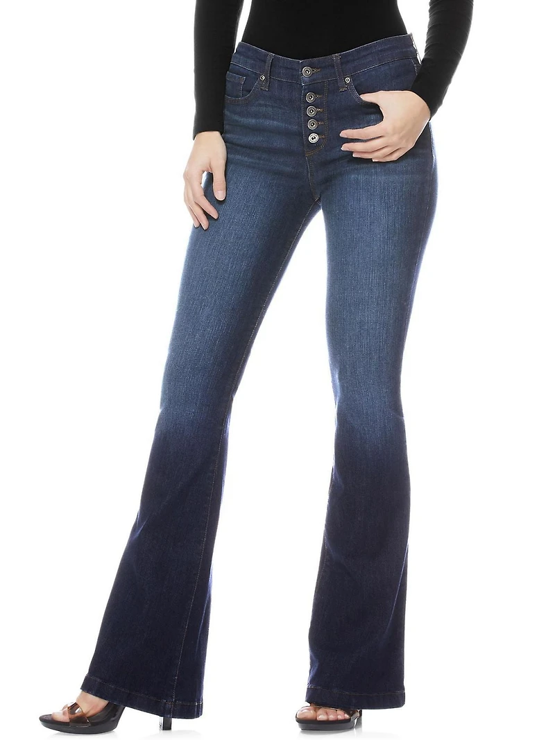 Sofia Jeans by Sofia Vergara Women’s Melisa Flare High Waist Stretch Jeans