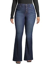 Sofia Jeans by Sofia Vergara Women’s Melisa Flare High Waist Stretch Jeans