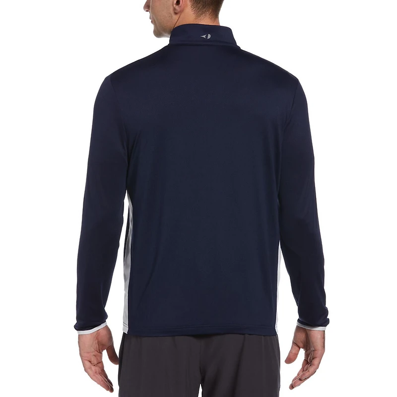 Grnad Slam Tennis Veste de tennis légère à manches longues avec fermeture éclair intégrale pour homme