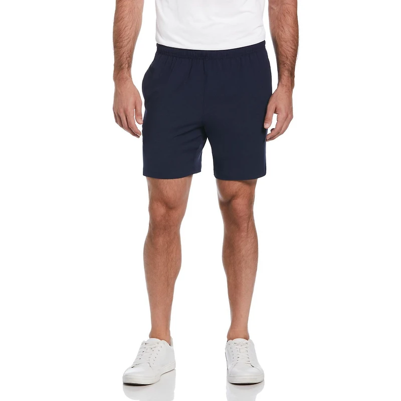 Grand Slam Tennis Men's Solid Athletic Tennis 7" Short With Drawstring
