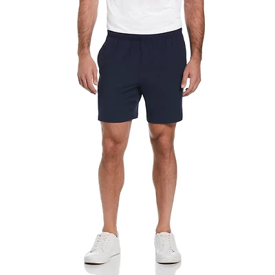 Grand Slam Tennis Men's Solid Athletic Tennis 7" Short With Drawstring