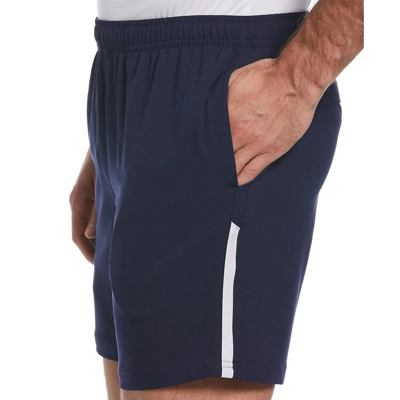 Grand Slam Tennis Men's Solid Athletic Tennis 7" Short With Drawstring