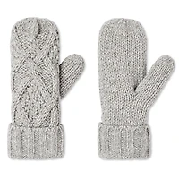 Time and Tru Women's Cable Knit Mitts