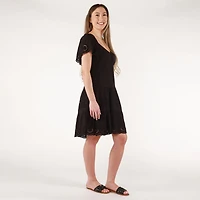 DV S/S Lace Sweetheart mini dress