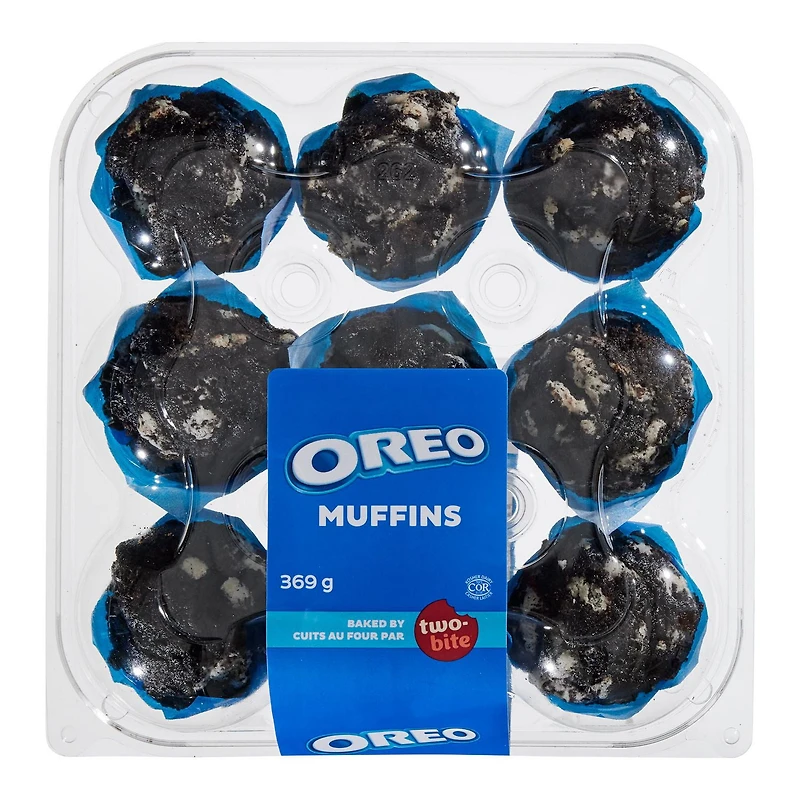 Muffins Oreo cuits au four par Two-Bite 9 morceaux, 369 g