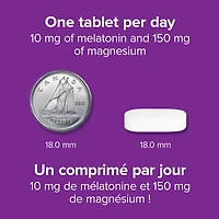 Webber Naturals, Melatonin Magnesium, 10/150 mg, Sleep Support, 60 Tablets