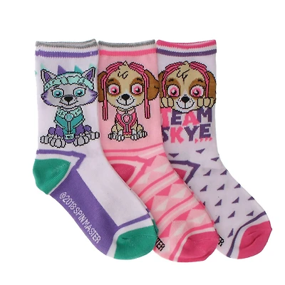 Chaussettes de fille Paw Patrol, pack de 3