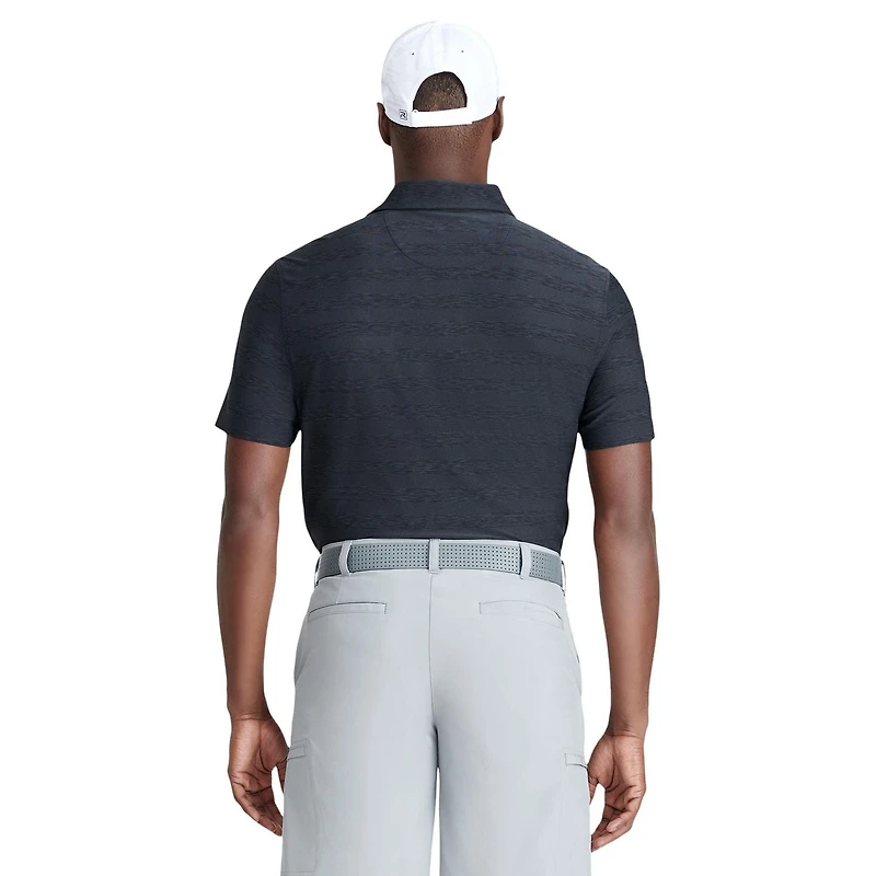 IZOD POLO DE GOLF À MANCHES COURTES ET RAYURES POUR HOMME