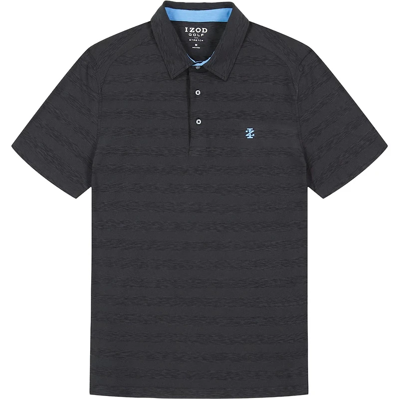 IZOD POLO DE GOLF À MANCHES COURTES ET RAYURES POUR HOMME