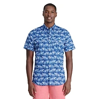 IZOD MENS SHORT SLEEVE DOCKSIDE WOVEN